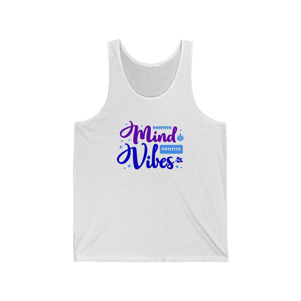 Positive Mind Positive Vibes Tank-Top (Purple)