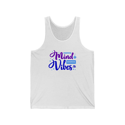 Positive Mind Positive Vibes Tank-Top (Purple)