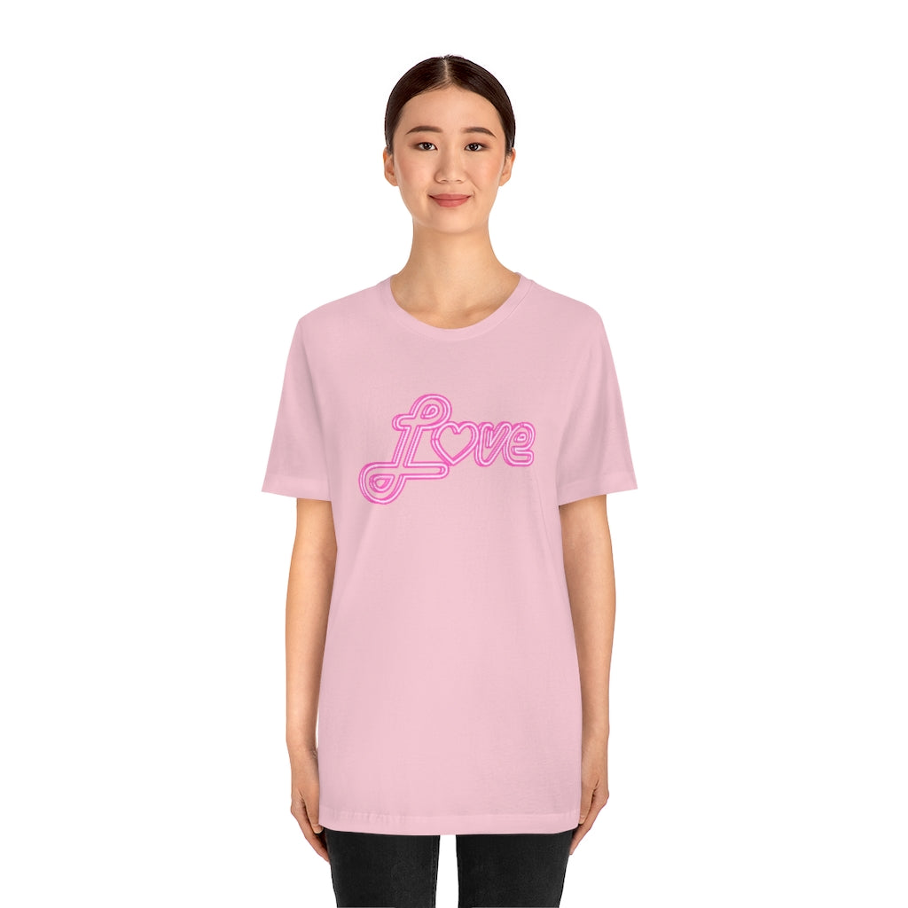 Love Neon Pink Sign T-shirt