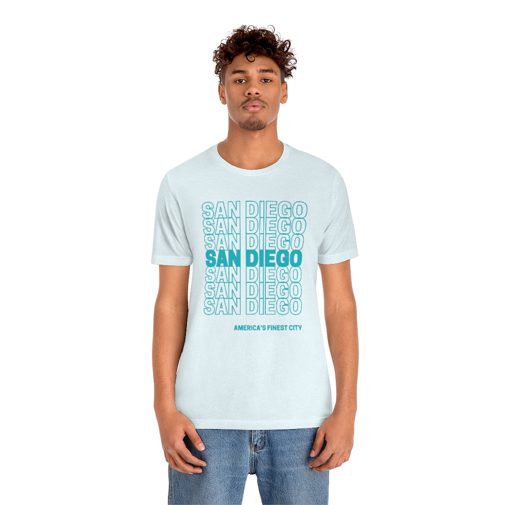San Diego "Thank You" T-Shirt (Teal)