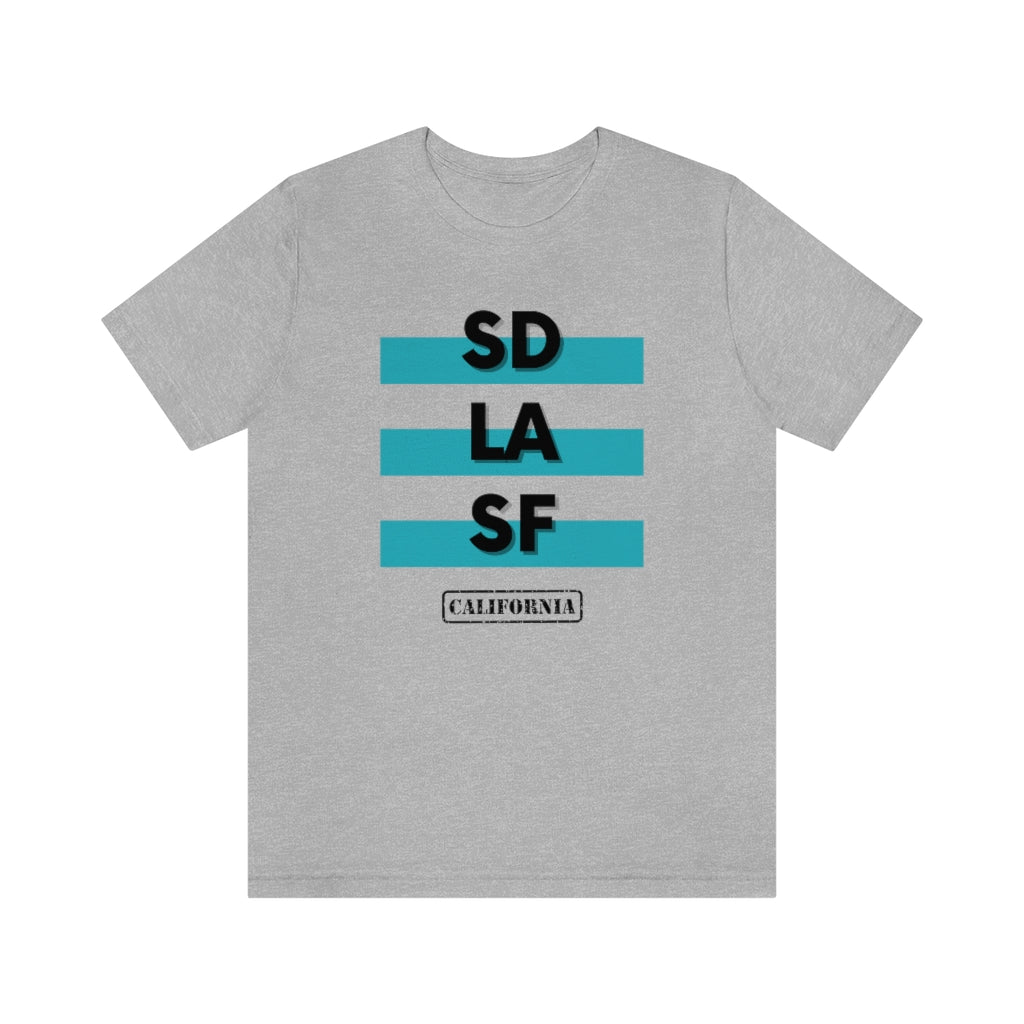 SD LA SF California Tee (Teal)