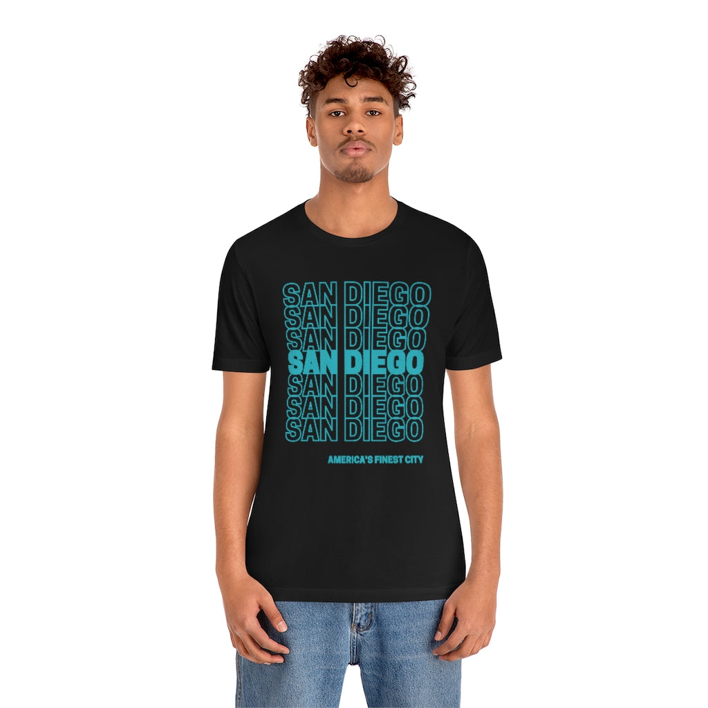 San Diego "Thank You" T-Shirt (Teal)