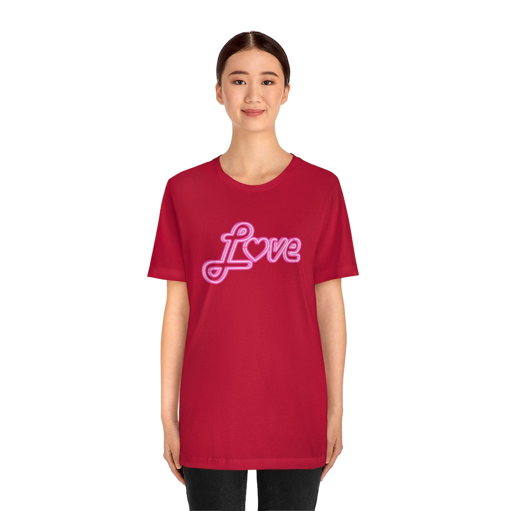 Love Neon Pink Sign T-shirt