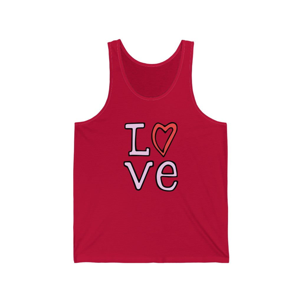 LOVE Tank-Top (Pink and Red)