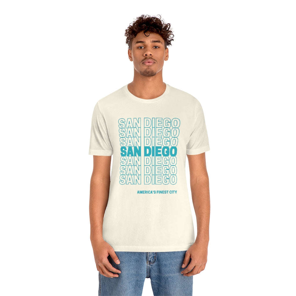 San Diego "Thank You" T-Shirt (Teal)