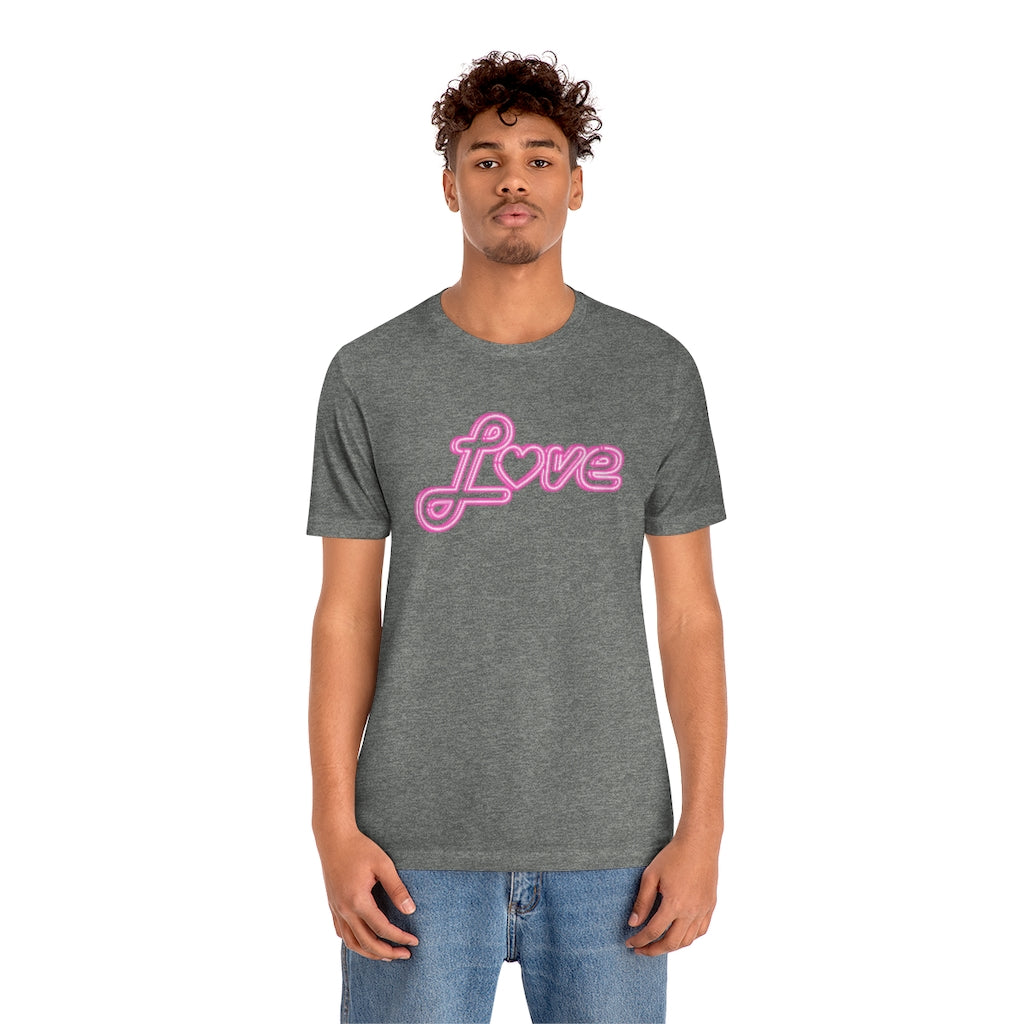 Love Neon Pink Sign T-shirt