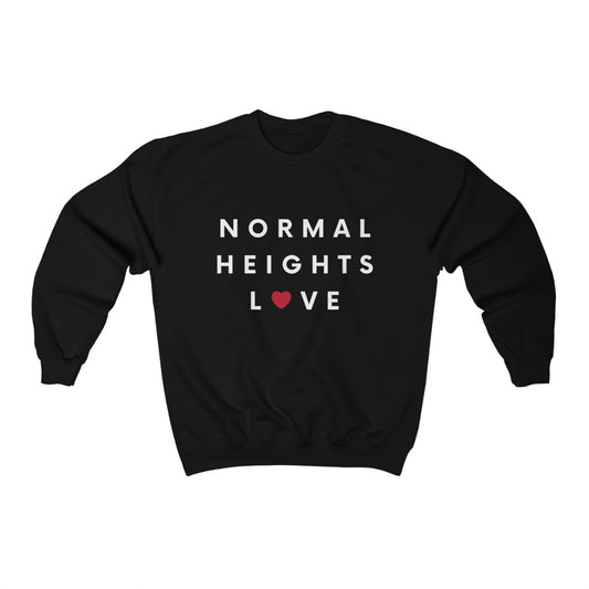 Normal Heights Love Sweatshirt, San Diego Neighborhood Sweater (Unisex) (Multiple Colors Avail)