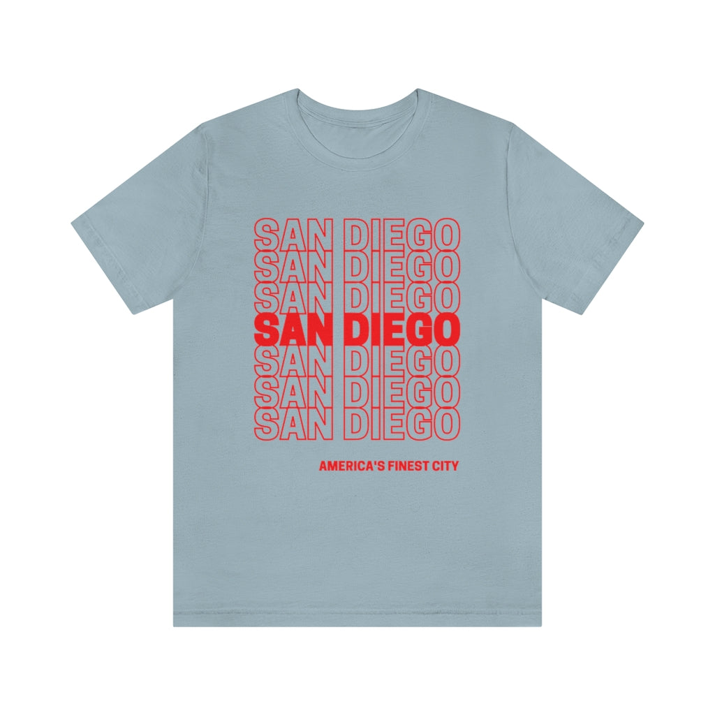 San Diego "Thank You" T-shirt (Red)