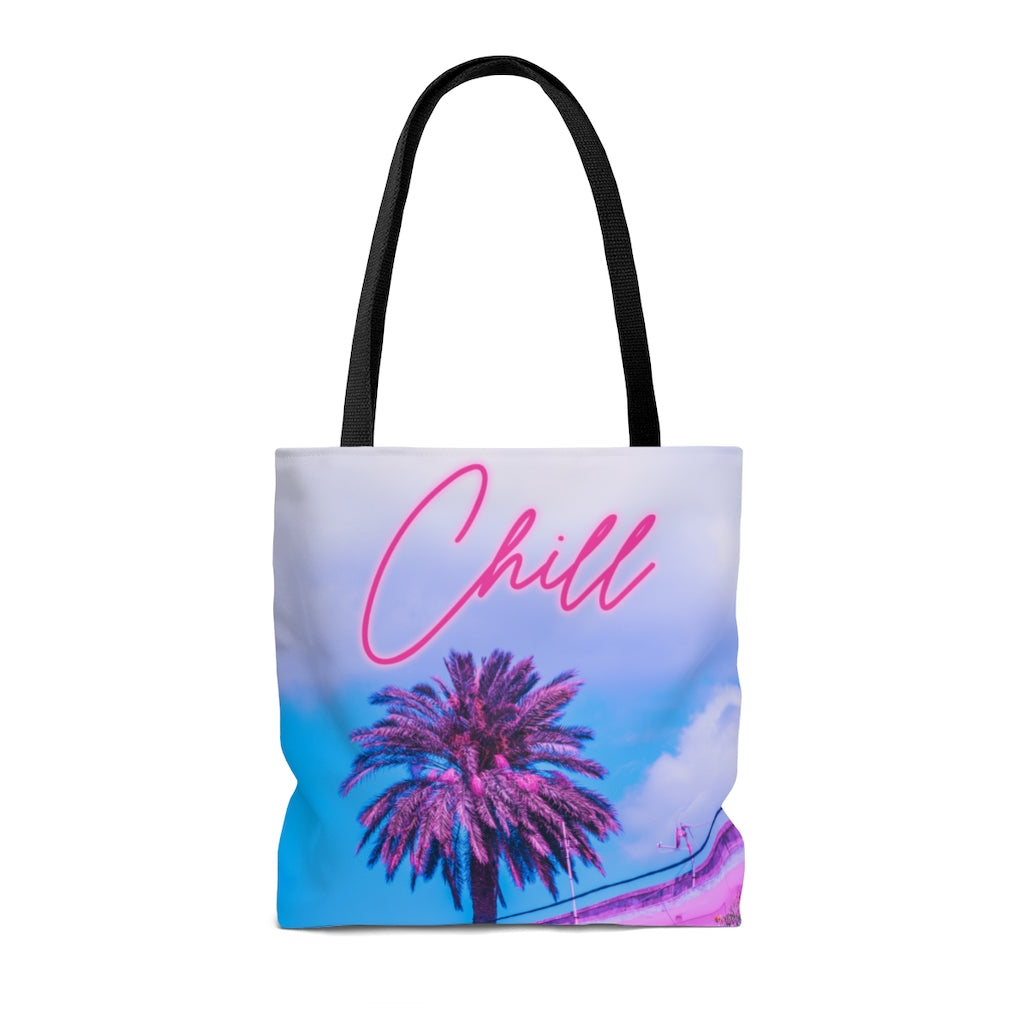 Chill Palm Tree Tote Bag
