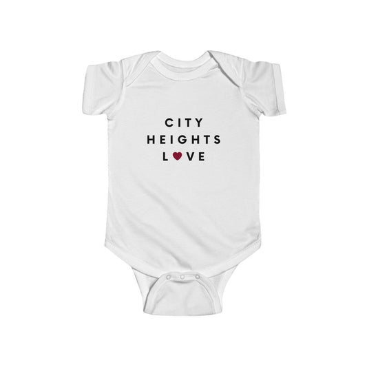 City Heights Love Baby Onesie, SD Infant Bodysuit