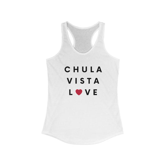 Chula Vista Love Women's Racerback Tank Top, Sleeveless T-Shirt