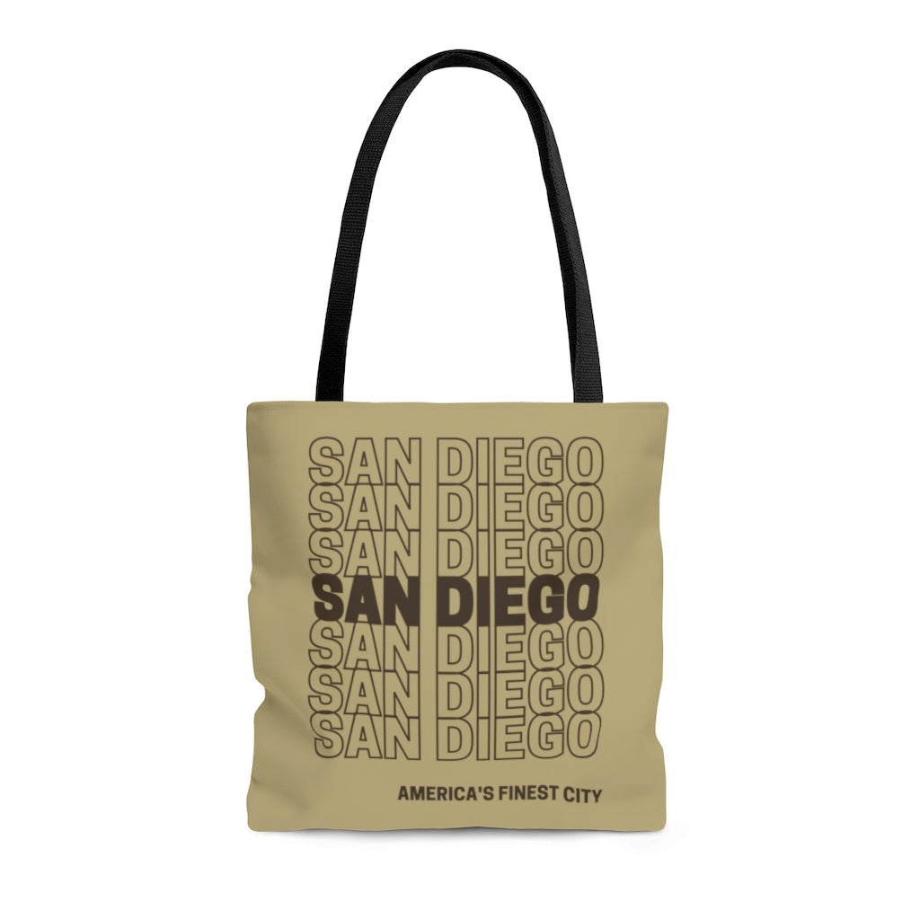 San Diego Brown and Sand Tote Bag