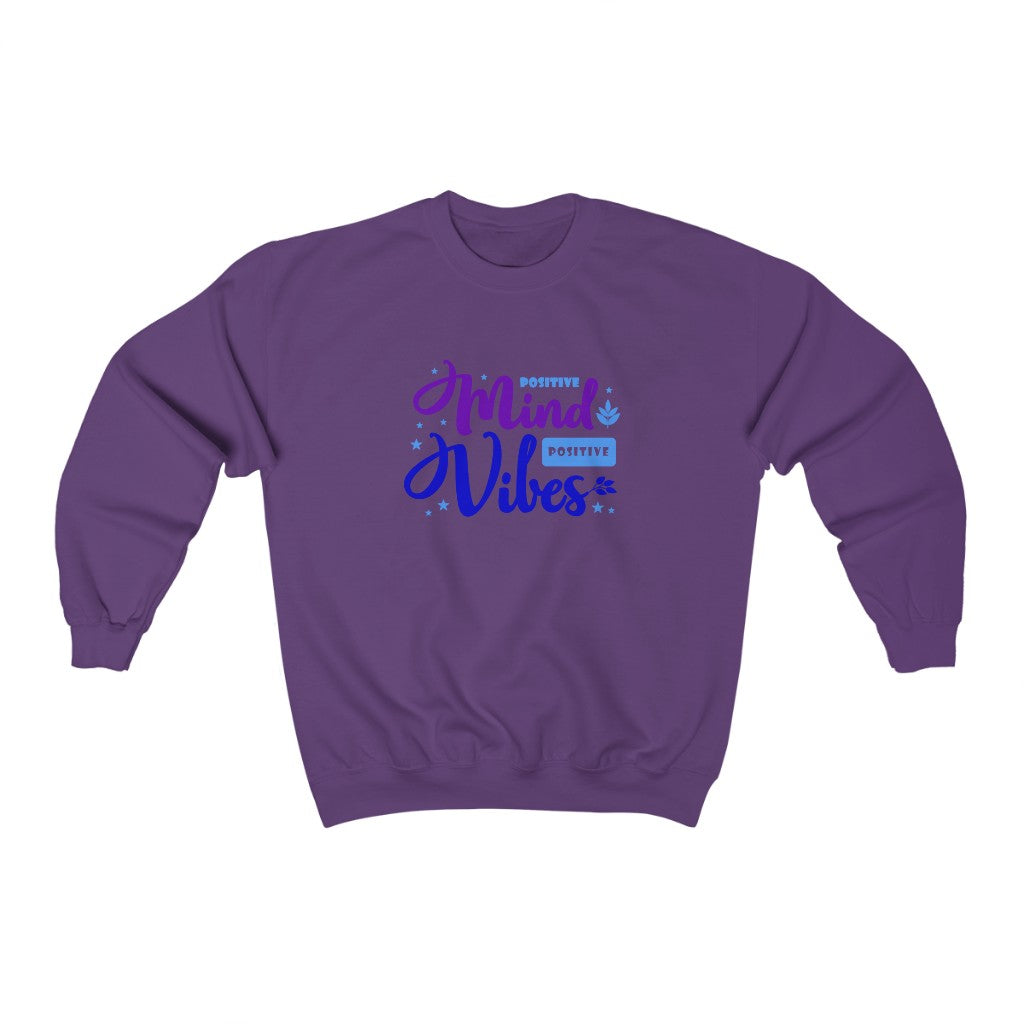 Positive Mind Positive Vibes Sweatshirt (Purple)