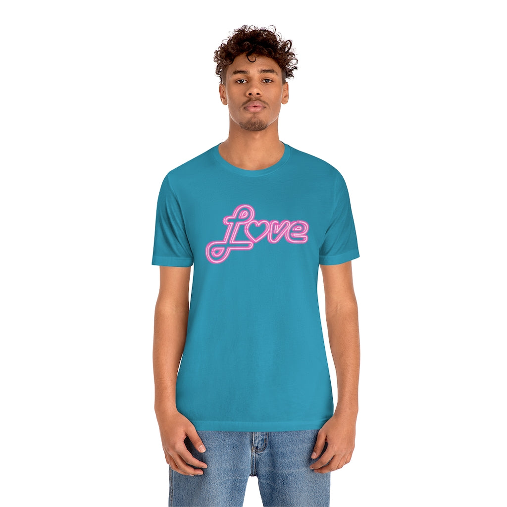 Love Neon Pink Sign T-shirt