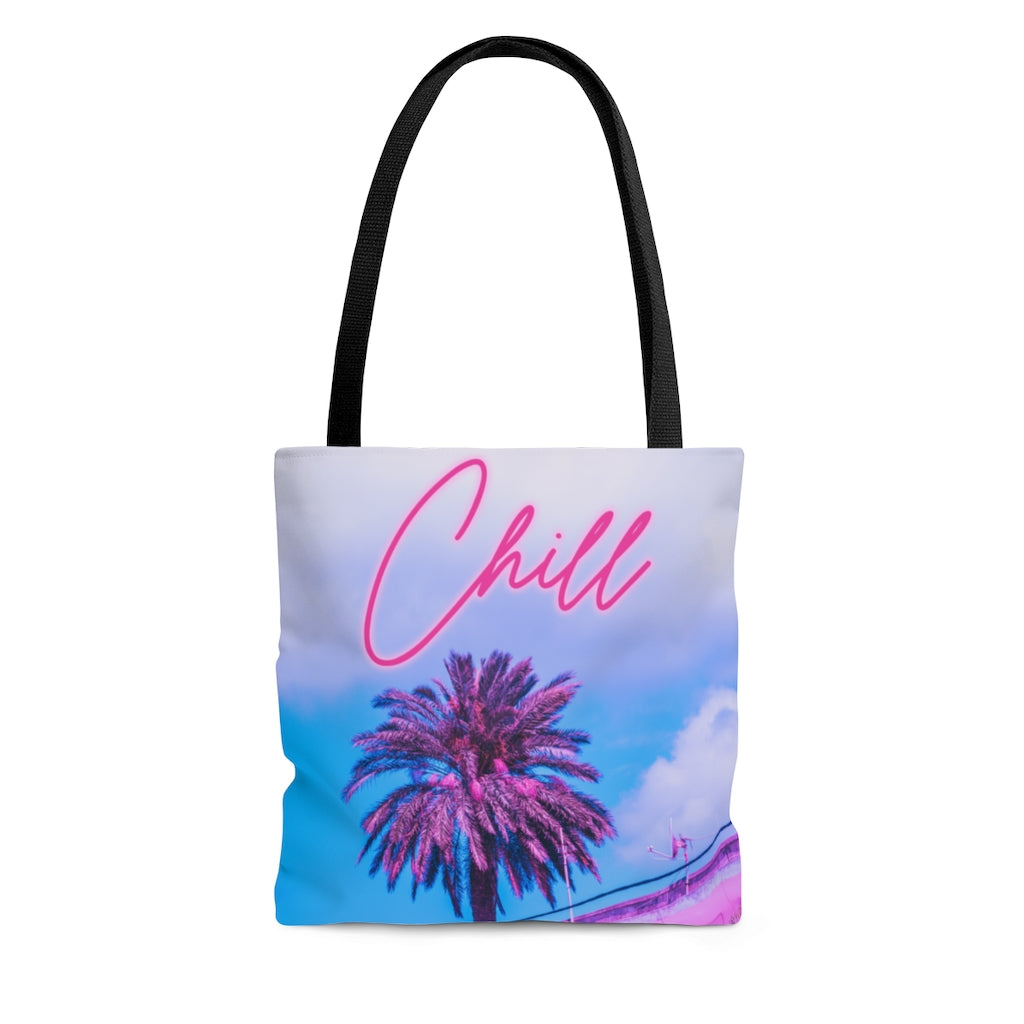 Chill Palm Tree Tote Bag