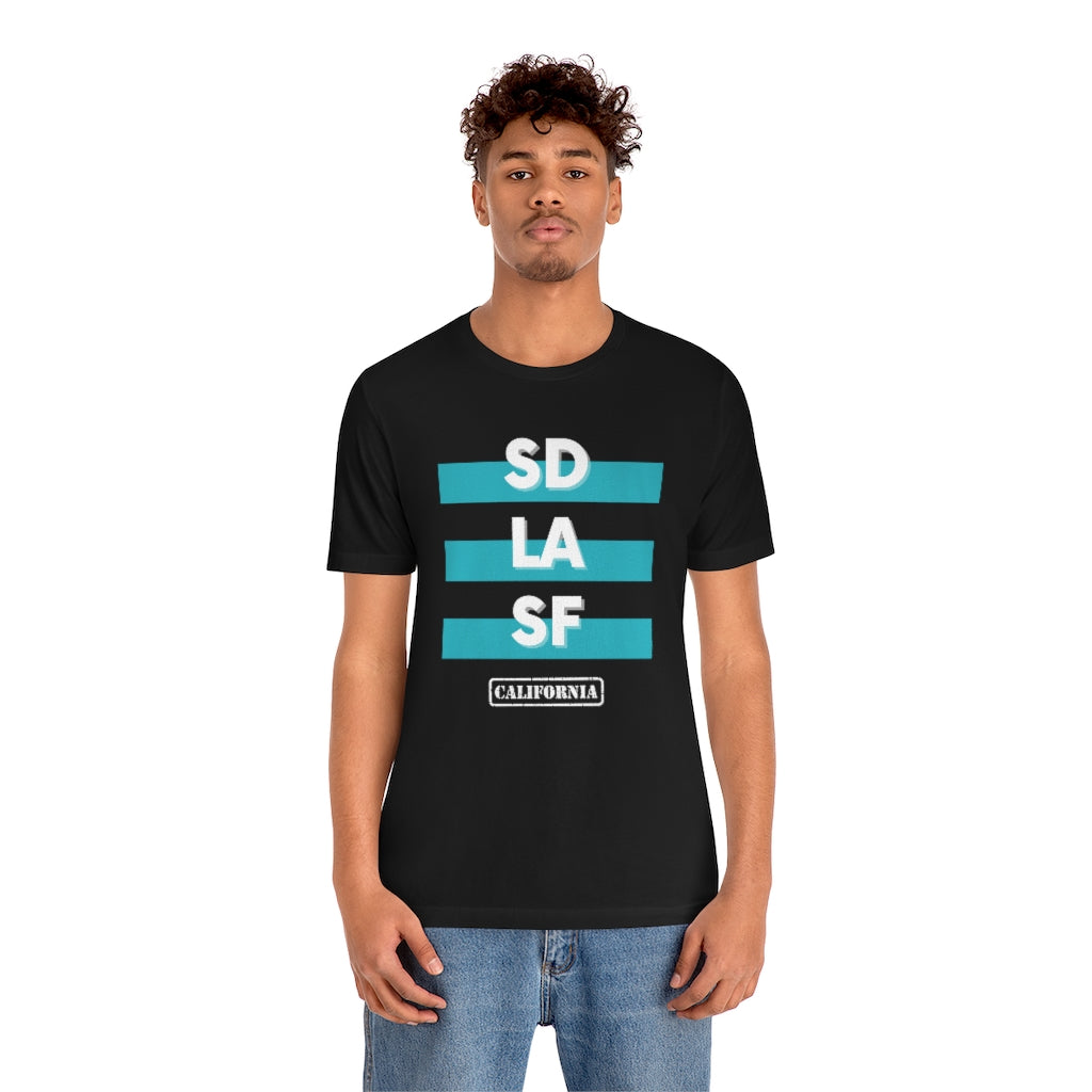 SD LA SF California Tee (Teal)
