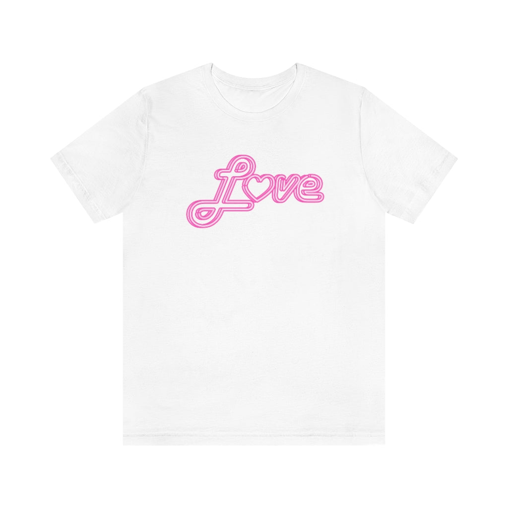 Love Neon Pink Sign T-shirt