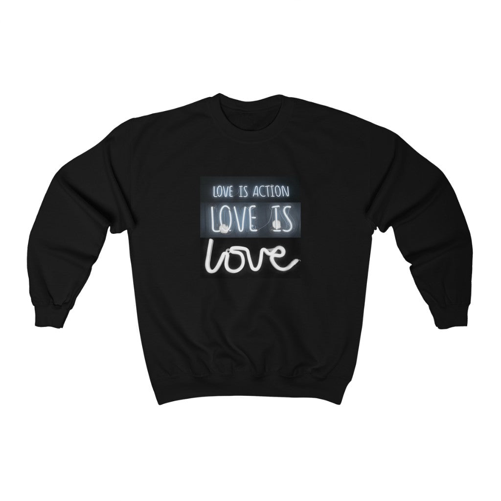Love Is Neon Sign Sweatshirt