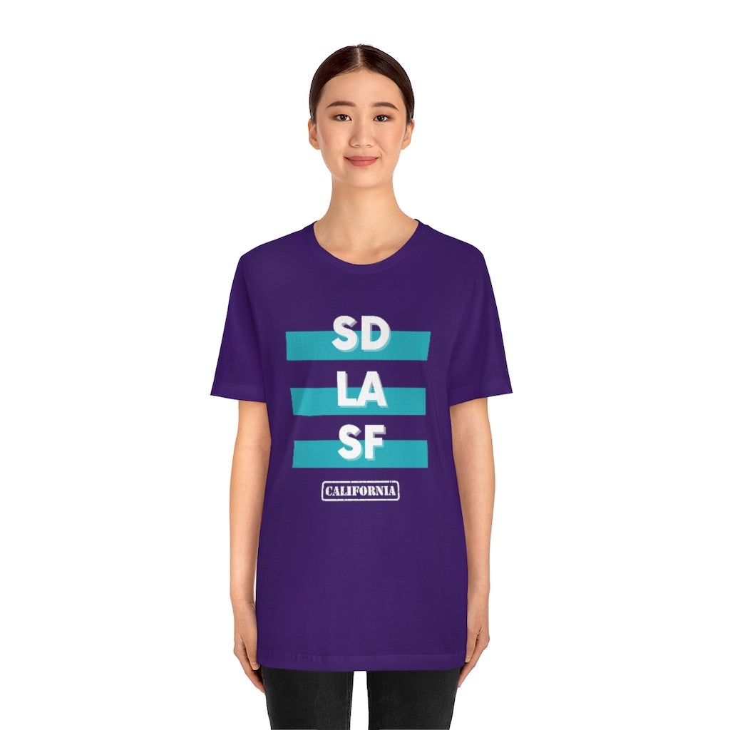 SD LA SF California Tee (Teal)