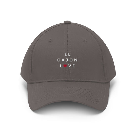 El Cajon Love Twill Hat, San Diego County Neighborhood Cap (Unisex) (Multiple Colors Avail)