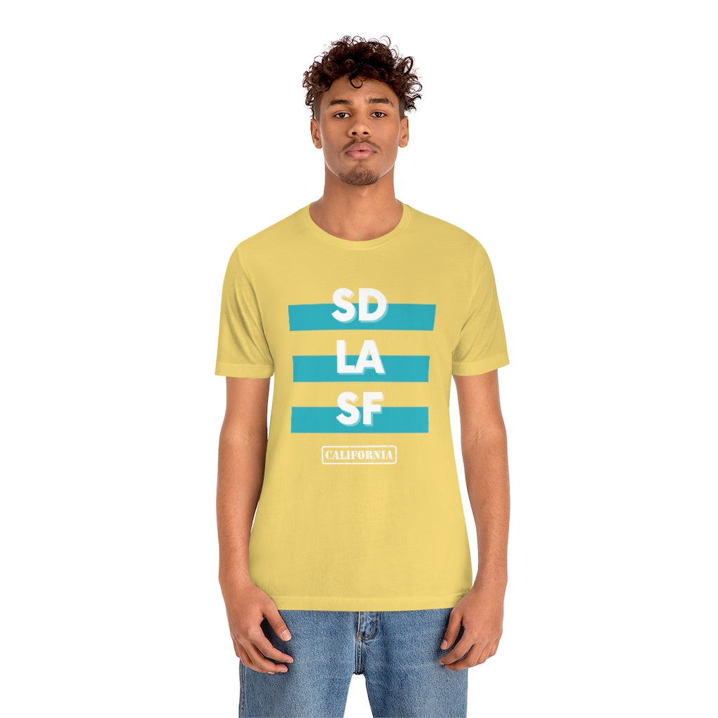 SD LA SF California Tee (Teal)