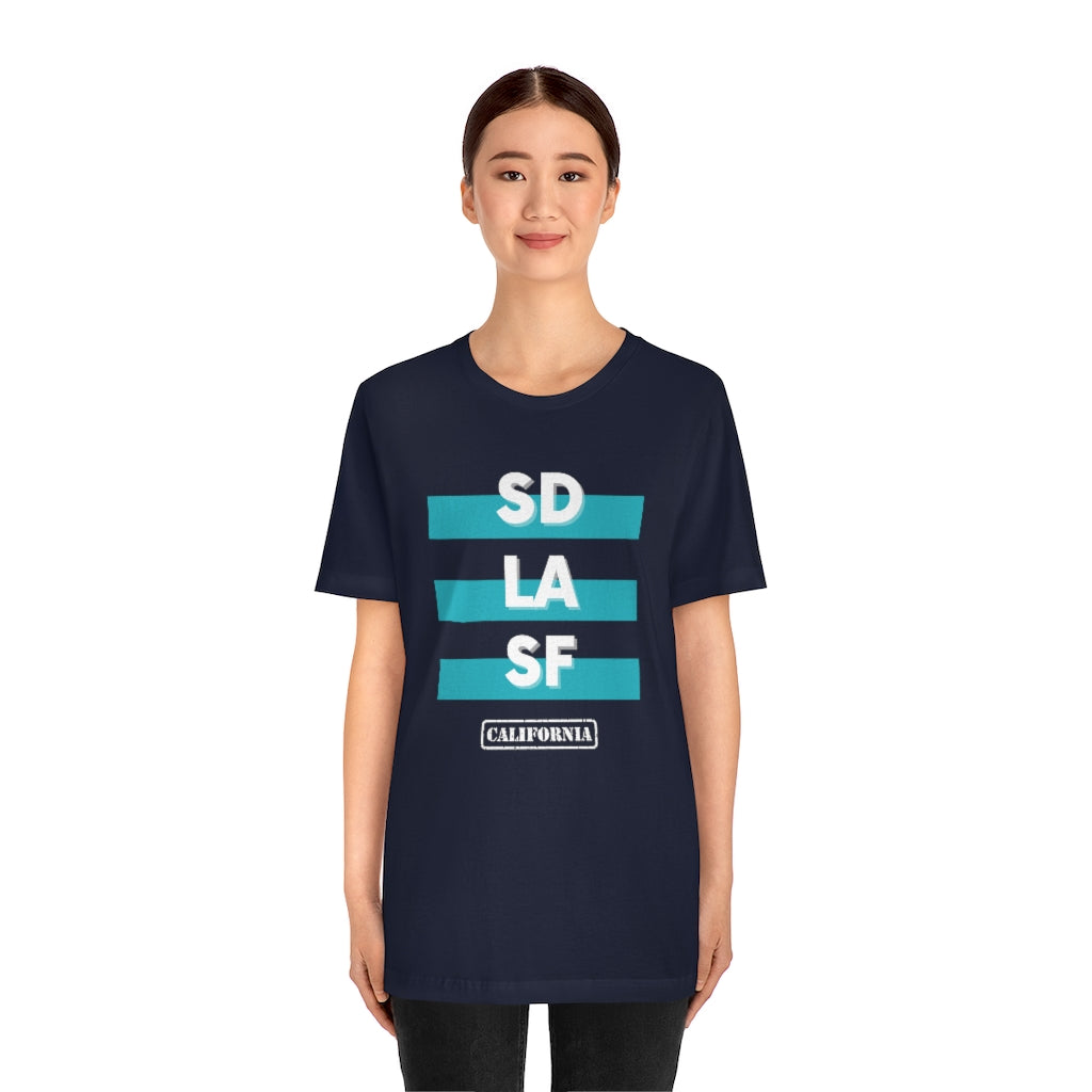SD LA SF California Tee (Teal)