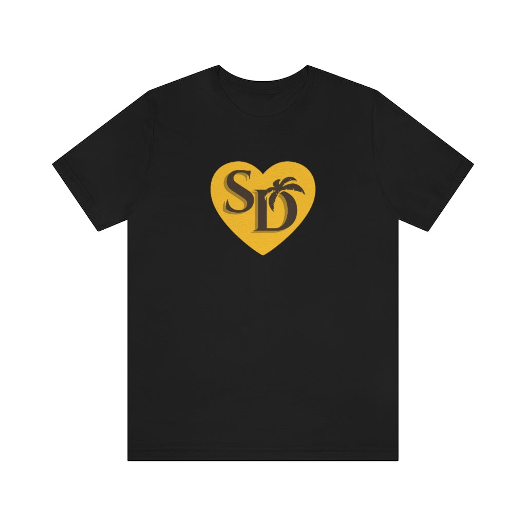 SD Love Tee, Brown & Gold (Unisex)