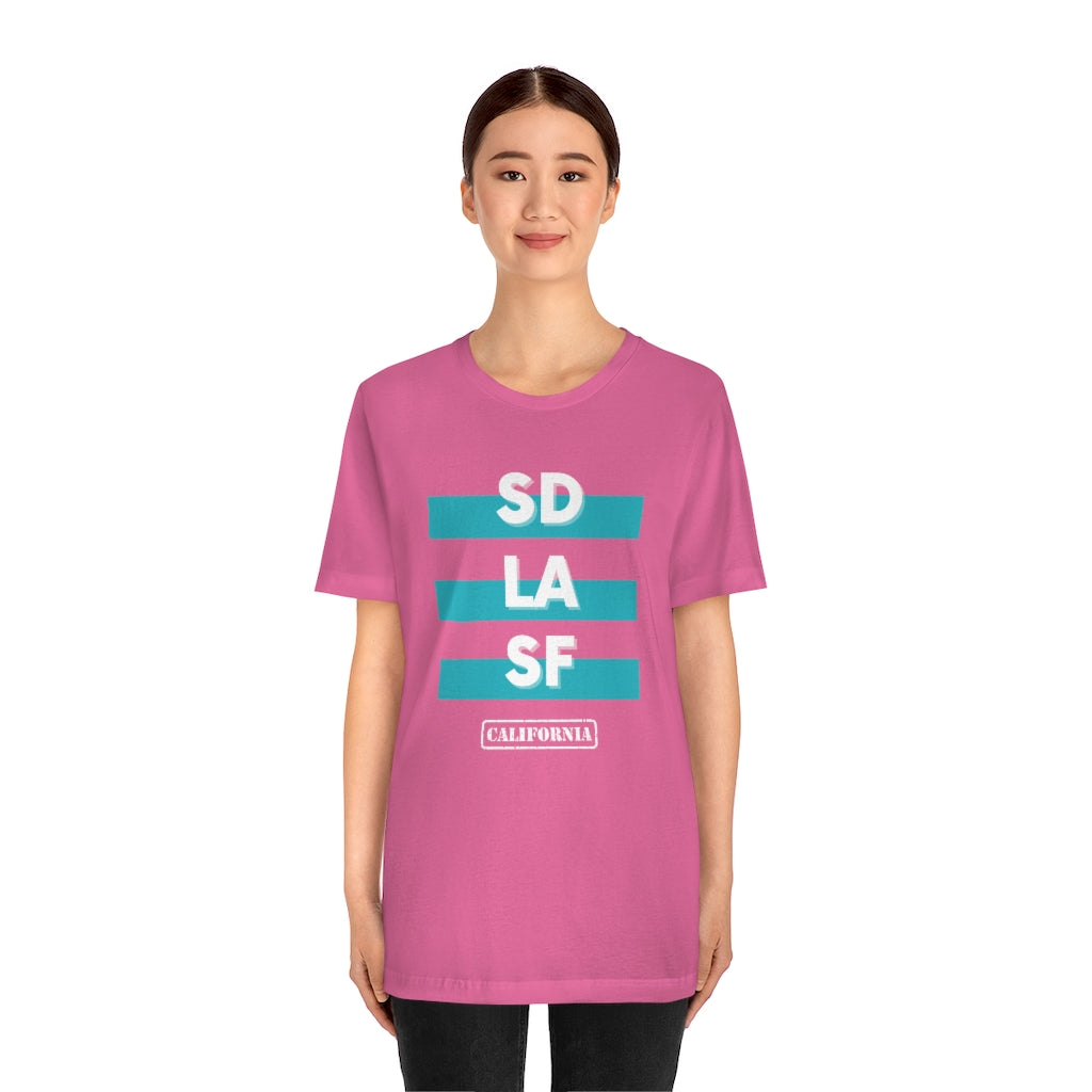 SD LA SF California Tee (Teal)