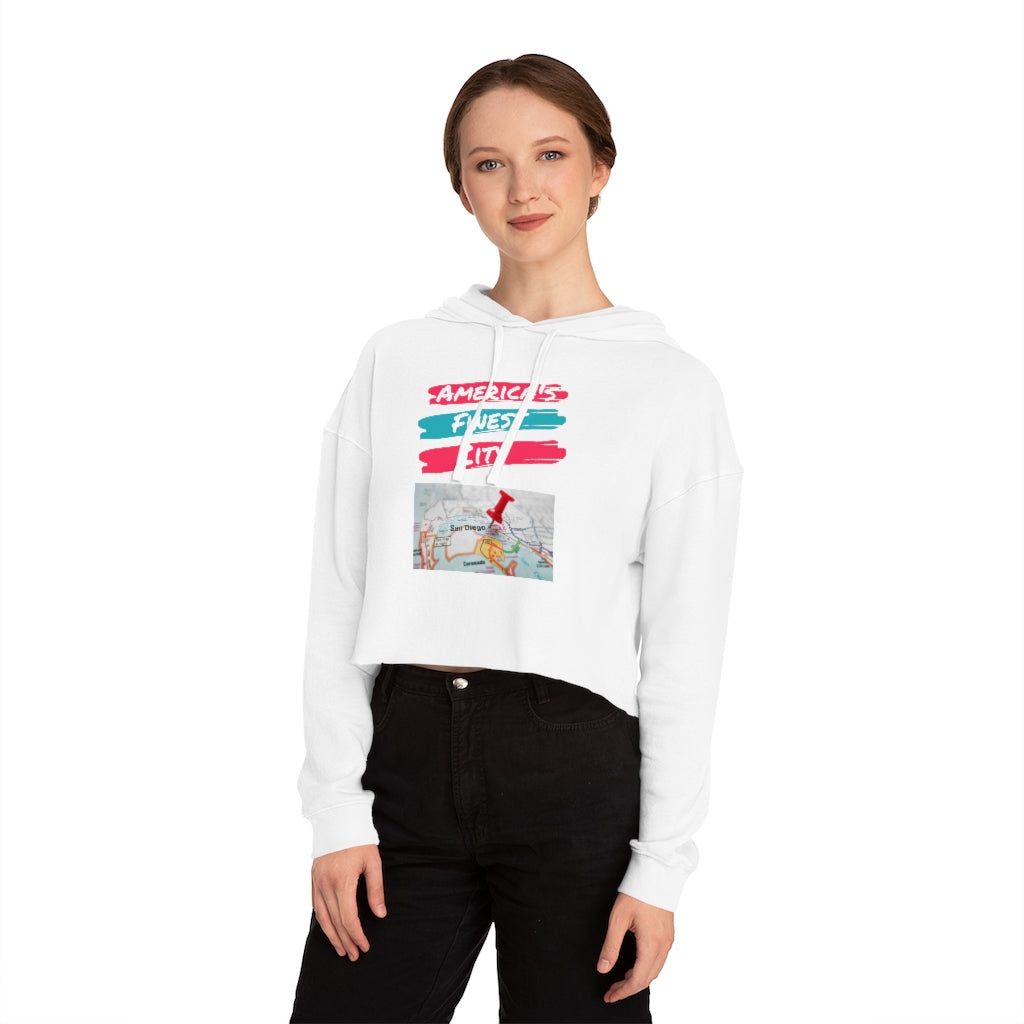America's Finest City Women's Cropped Hoodie