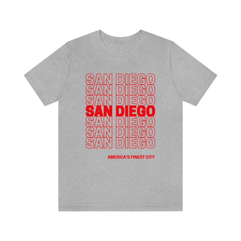 San Diego "Thank You" T-shirt (Red)