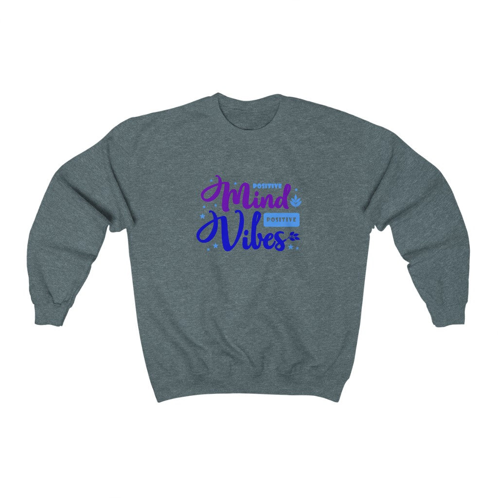 Positive Mind Positive Vibes Sweatshirt (Purple)
