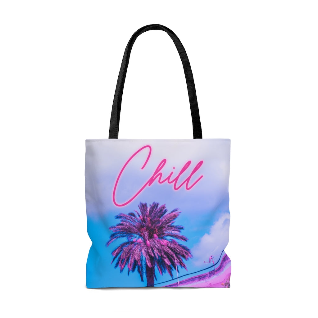 Chill Palm Tree Tote Bag
