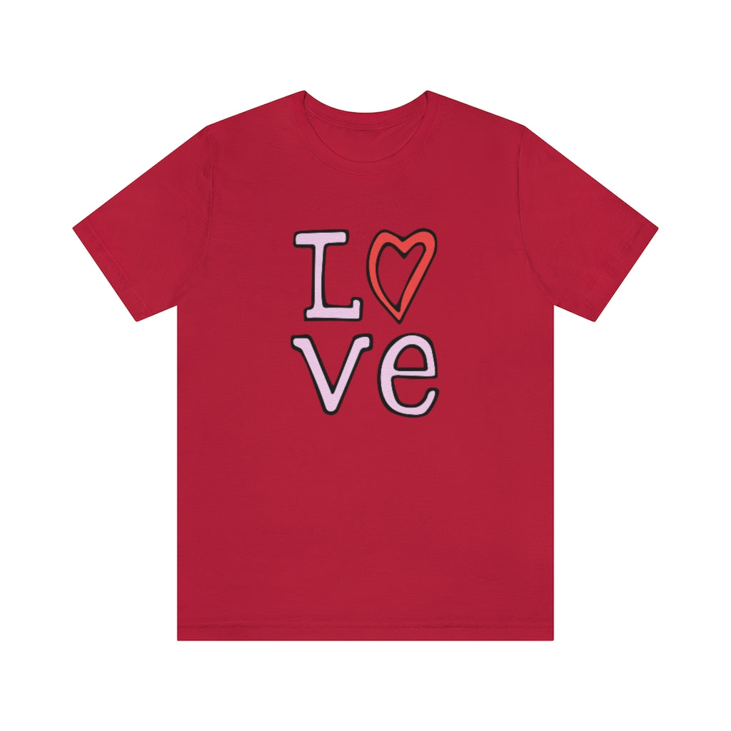 LOVE T-shirt (Pink and Red)