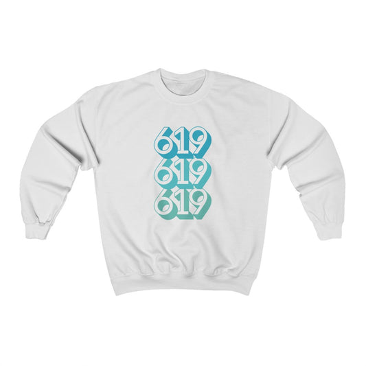 619 Sweatshirt | Teal San Diego Area Code Sweater