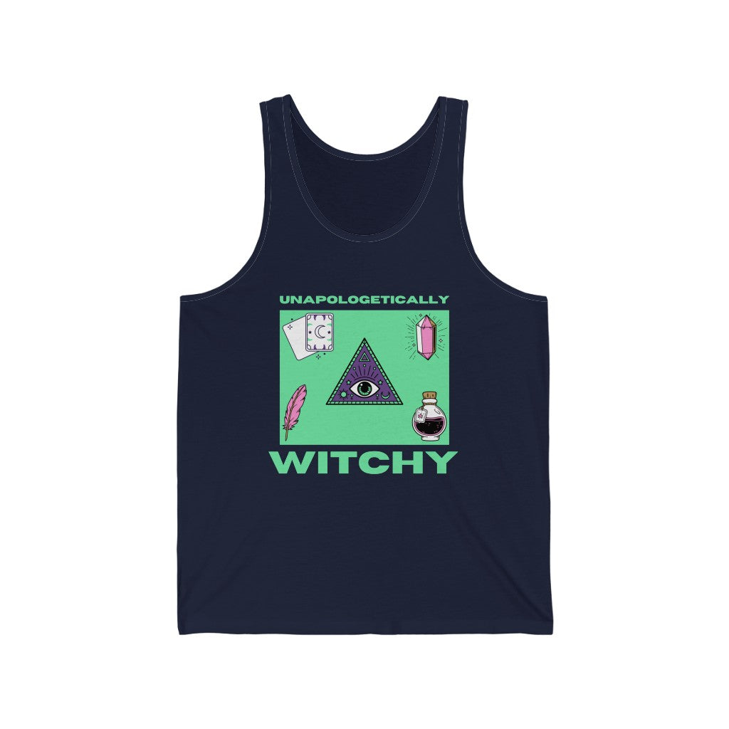 Unapologetically Witchy Tank-Top (Green)