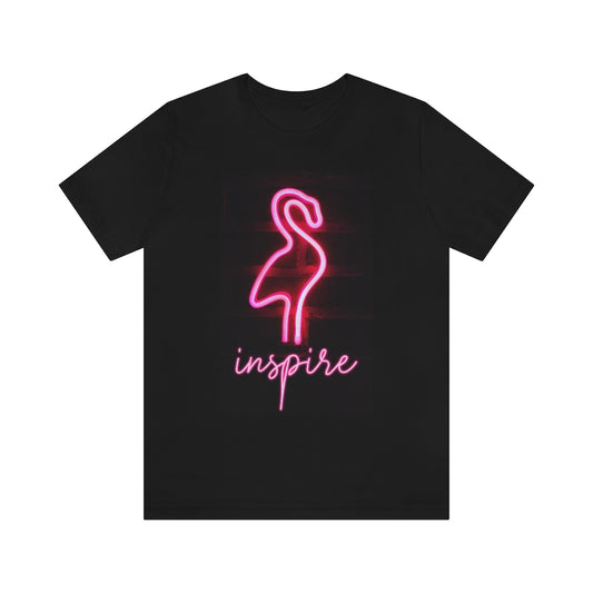 Neon Pink Flamingo T-Shirt | Neon Inspire Tee