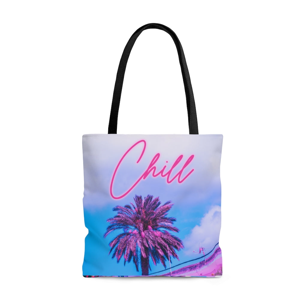 Chill Palm Tree Tote Bag
