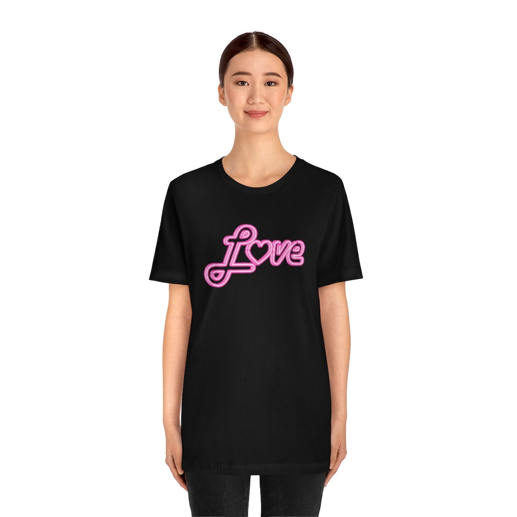 Love Neon Pink Sign T-shirt