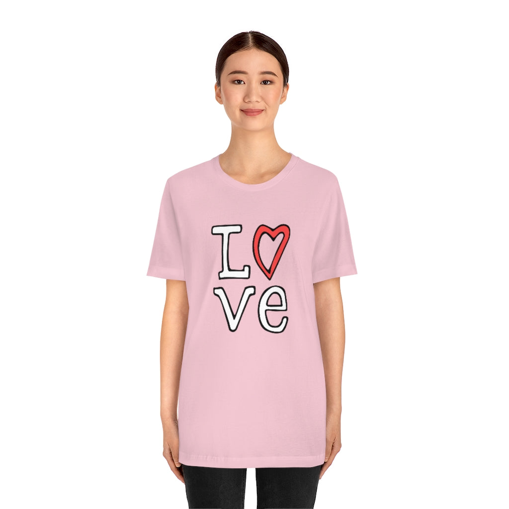 LOVE T-shirt (White and Red)