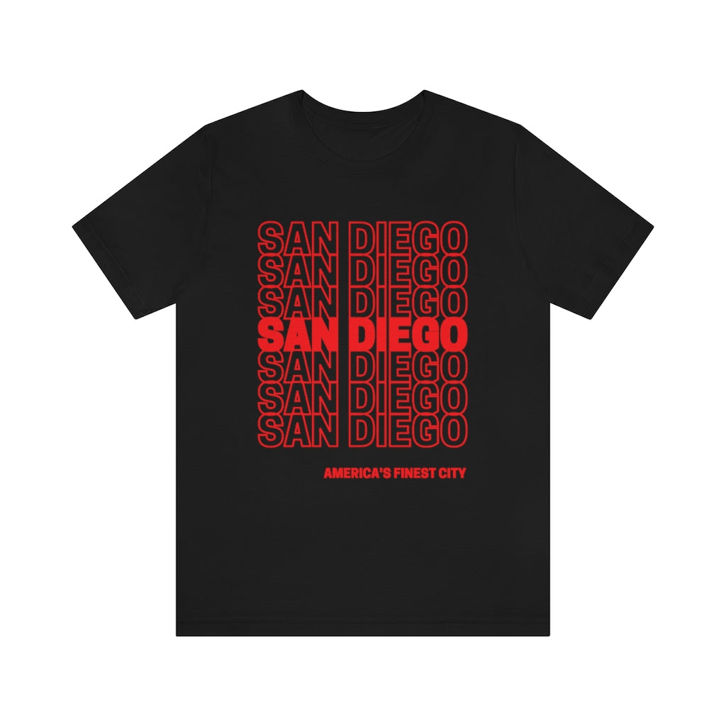 San Diego "Thank You" T-shirt (Red)