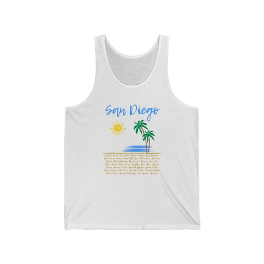 San Diego Neighborhoods Tank (Baby Blue)