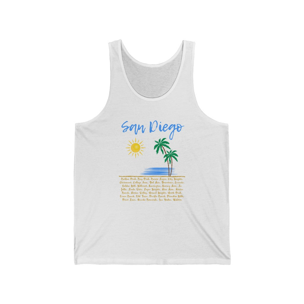 San Diego Neighborhoods Tank (Baby Blue)