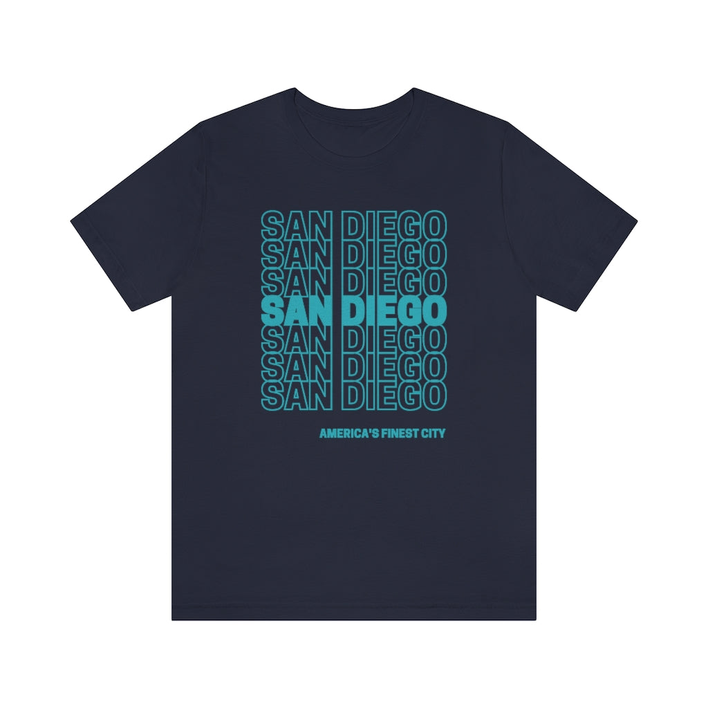 San Diego "Thank You" T-Shirt (Teal)