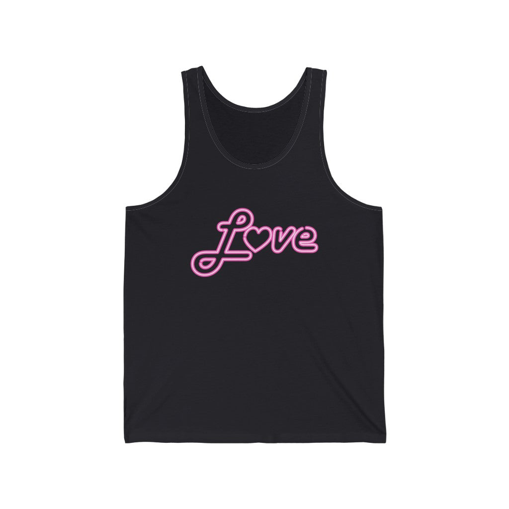 Love Neon Pink Tank-Top