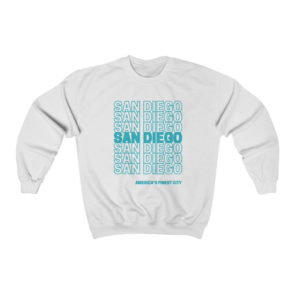 San Diego "Thank You" Sweatshirt (Teal)