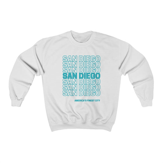 San Diego "Thank You" Sweatshirt (Teal)