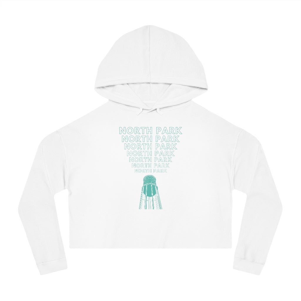 "Yell North Park" Water Tower Cropped Hoodie
