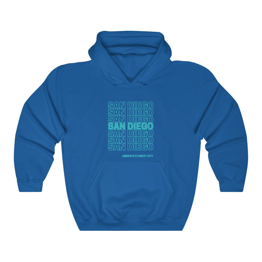 San Diego "Thank You" Hoodie (Teal)