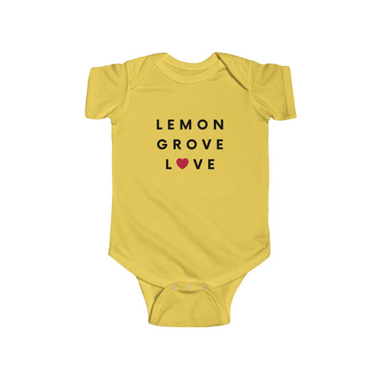 Lemon Grove Love Baby Onesie, San Diego Area Infant Bodysuit