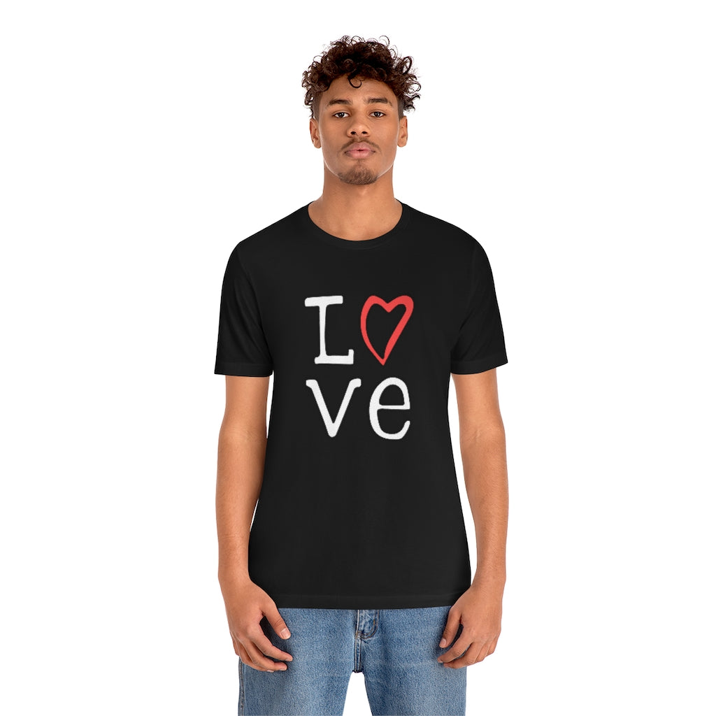 LOVE T-shirt (White and Red)